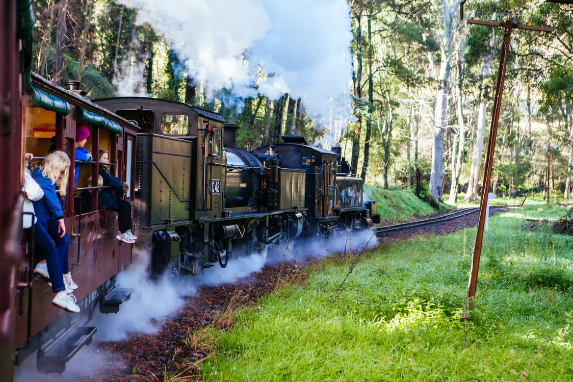 Puffing Billy Train in Melbourne Australia